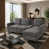 Chenille gris anthracite Knox