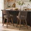 Tabouret de bar pivotant en similicuir Bisto-1251283848-1251283862