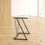 Orella Glass Top Writing Desk