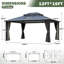 Pavillon de jardin en polycarbonate à double toit l 12 pi x P 16 pi-109786865