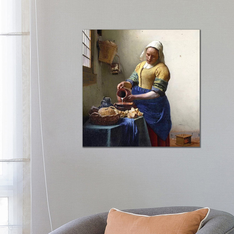 The Milkmaid - Giclée sur toile tendue avec châssis, H 26 po x l 26 po