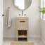 16.14'' Single Bathroom Vanity with Ceramic Top-713389930