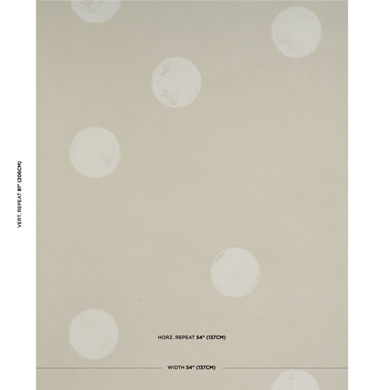 Papier peint Schumacher X Backdrop Monte Carlo, Beige clair