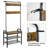 Hall Tree 71.5cm Wide with Bench and Shoe Storage-968619418