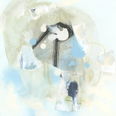 Tayelor Blue Relic I by June Erica Vess - Wrapped Canvas Print