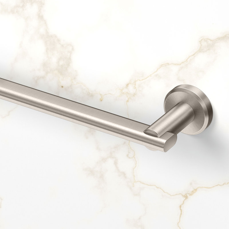 Barre à serviettes Locke, H 2 po x l 26 po x P 3,25 po, Nickel satiné