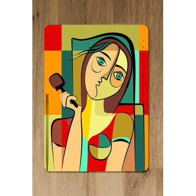Dovetta Wood No Pattern Rectangle Placemat