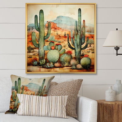 «Desert mexicain Serenity 2», reproduction d'art sur toile