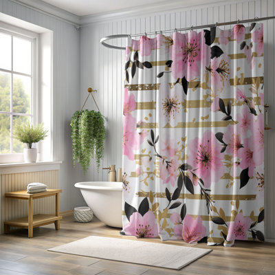Rideau de douche Gold Blossom - Premium 48