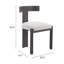 Chaise de salle à manger Tiana noire et beige-116162196