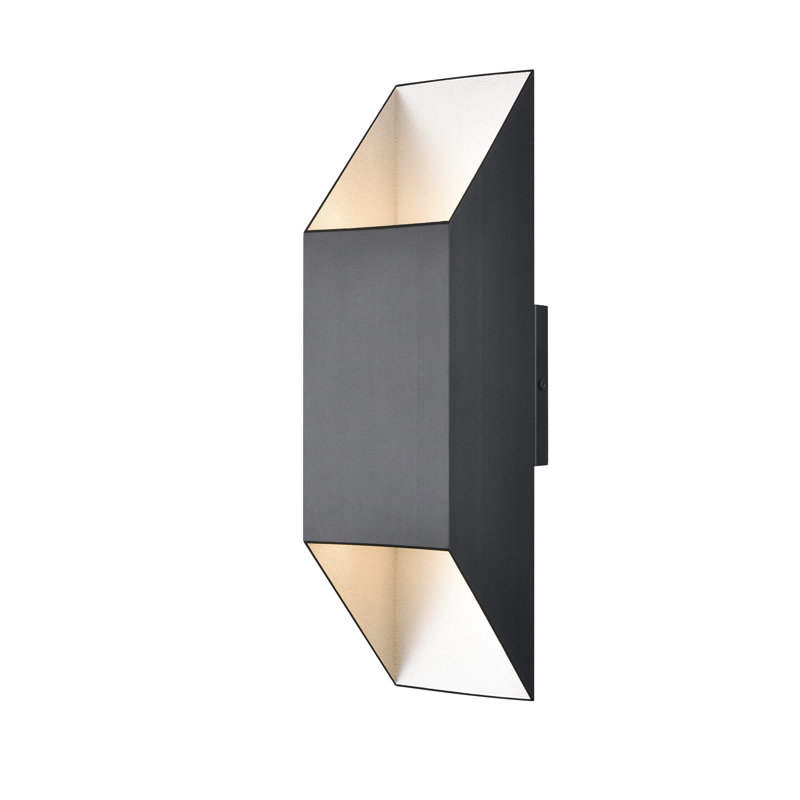 Applique carrée Brecon, H 18 po x l 4,75 po x P 5,75 po