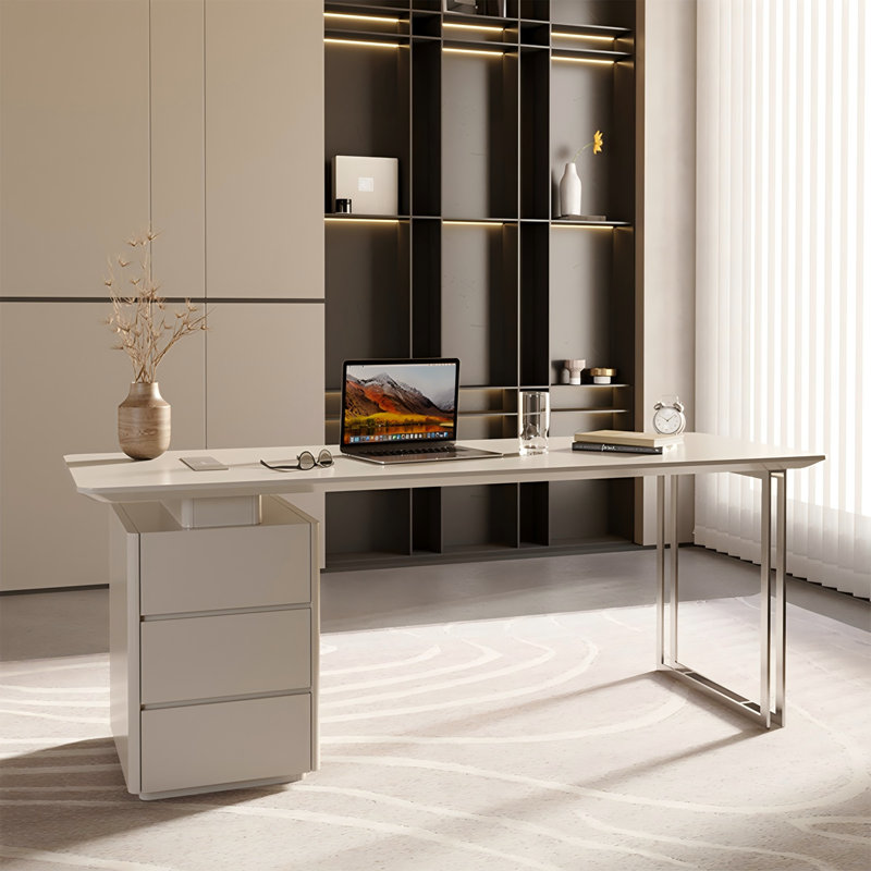 Bureau rectangulaire de qualité supérieure 55,12 po, H 29,53 po x l 55,12 po x P 23,62 po