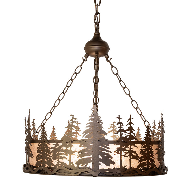 23" Wide Tall Pines Inverted Pendant