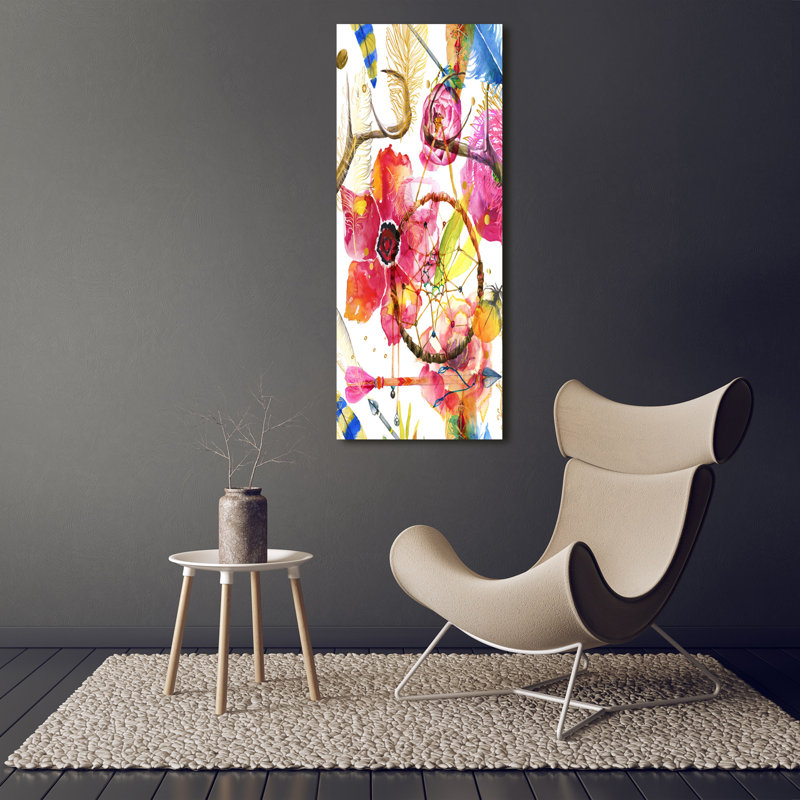 Flowers Boho Style - Wrapped Canvas Print