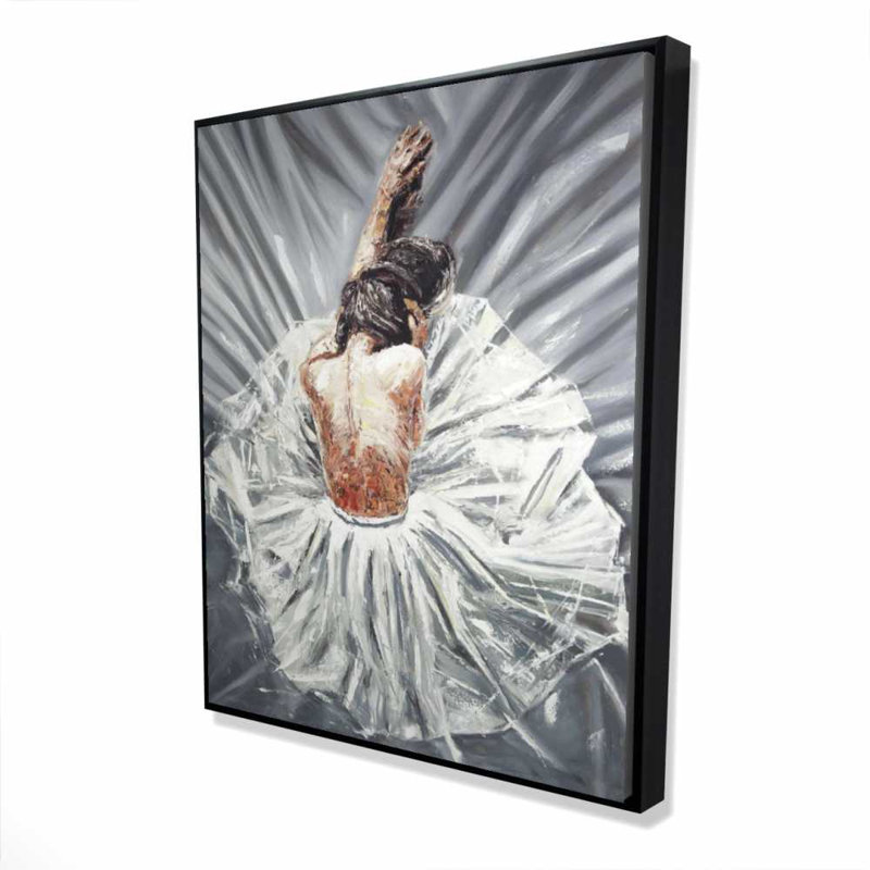 Toile encadrée figurative grise grise | Décoration intérieure