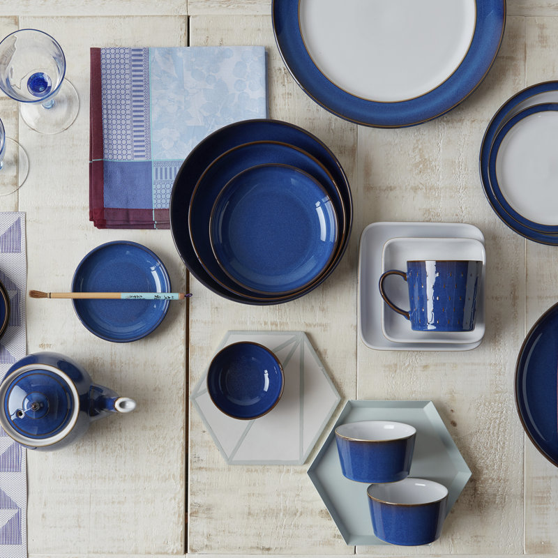 Grande tasse cascade Denby, Bleu impérial