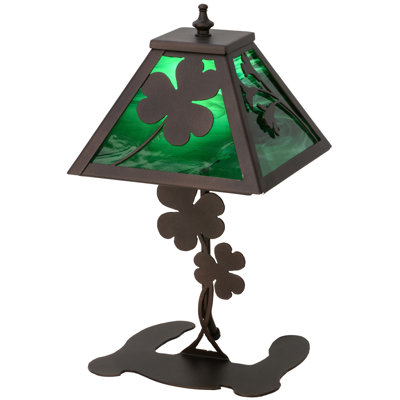 14.5" High Shamrock Accent Lamp