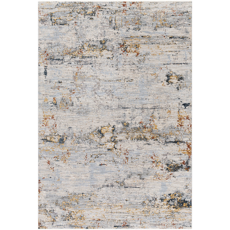 Tapis gris clair / bleu marine Admiranda, Rectangle 2 pi x 3 pi