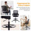 Chaise de dessinateur ergonomique avec repose-pieds réglable et soutien lombaire-133355173-133355174