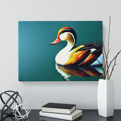 Electrifying Duck - Wrapped Canvas