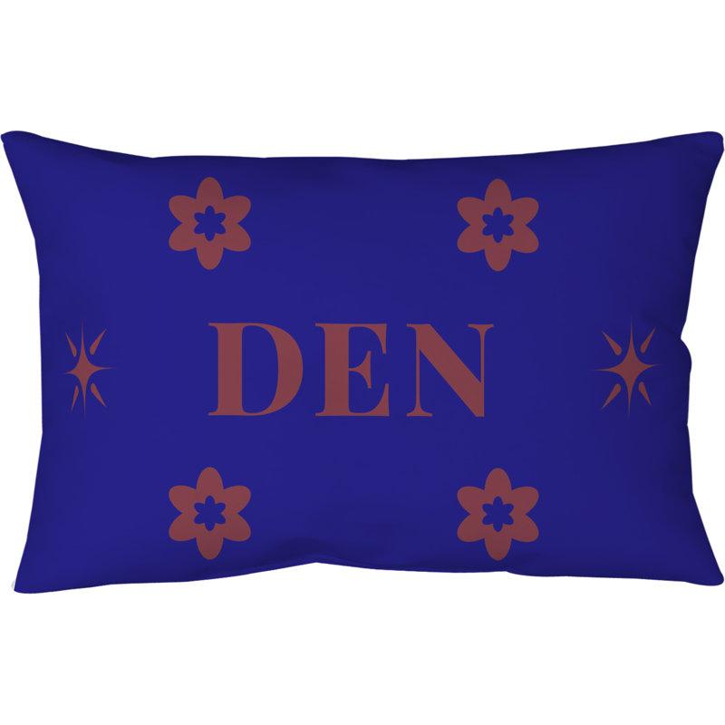 Coussin Denver Basketball, Rouge / bleu marine / rouge