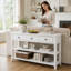 Console multifonctionnelle avec tablettes et tiroirs - Style Mid-Century pour tout espace-1355808029-1355808031