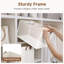 Très grand bac de rangement en tissu 45 po avec poignées en polyuréthane, paniers de rangement pour l'organisation, grand panier à linge, paquet de 2, beige, L 19 po x l 13,25 po x H 11 po-124857424