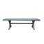Banc de salle à manger d'extérieur moderne en aluminium