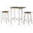 Poppy-Jo 2 - Person Pine Solid Wood Solid Wood Top Four Leg Dining Set