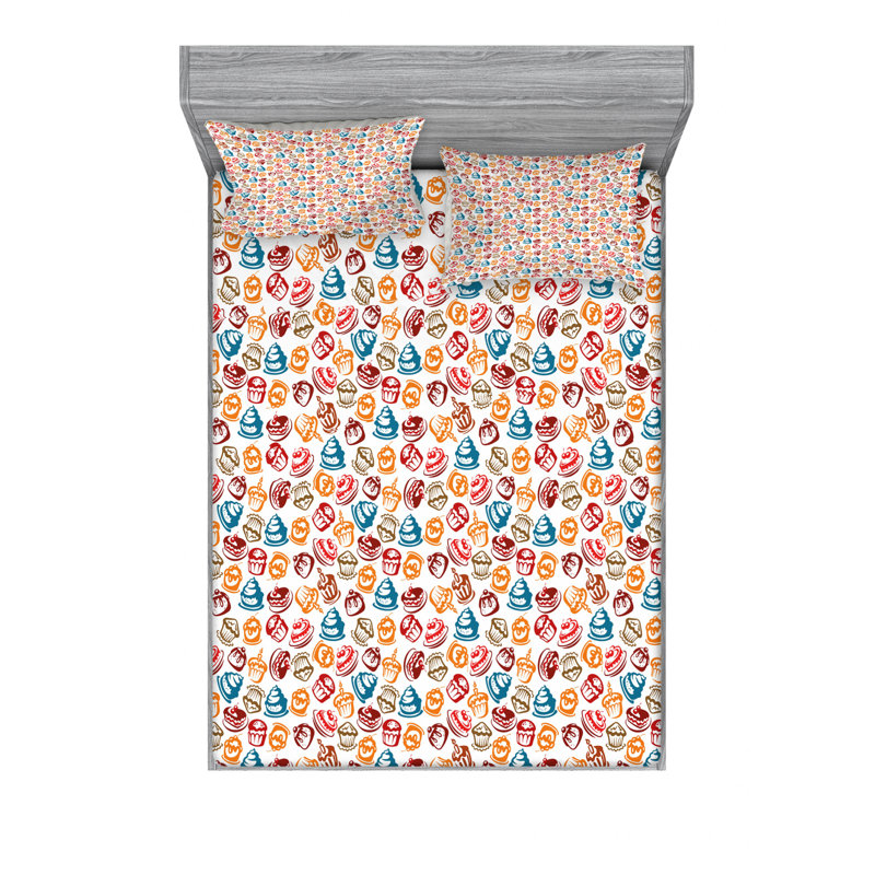 Microfiber Sheet Set, Full/Double Sheet Set with Fitted Sheet