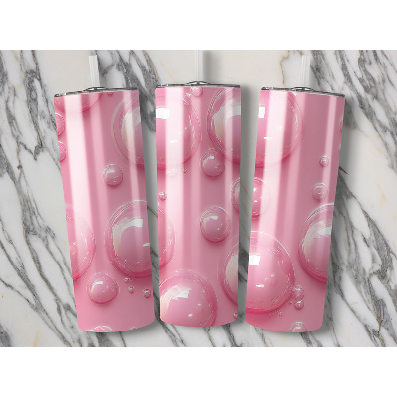 Choose Handmade Tumblers 591ml Vacuum Insulated Stainless Steel (18/8) Travel Tumbler with Straw