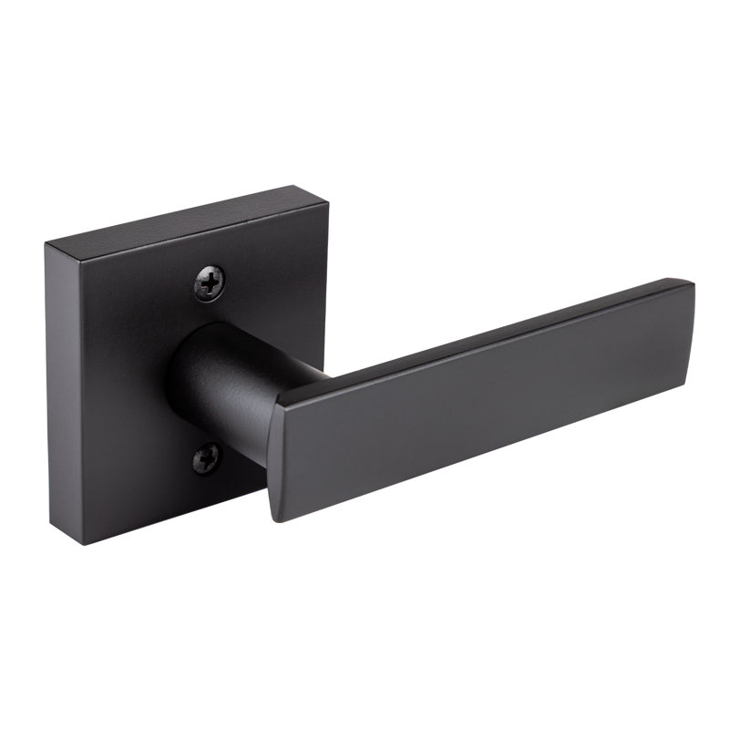 Faux levier simple avec rosette carrée Nero, Noir mat