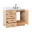 ARIEL Taylor 42.25 Single Sink Bathroom Vanity with Man-Made Stone Top-Oval-621041244-635474369-635474370