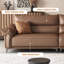 Causeuse modulaire en cuir véritable Coffee Coffee-643479559-643479611
