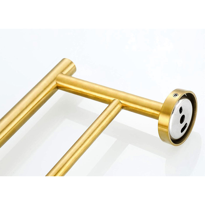 Barre à serviettes murale en acier inoxydable brossé 23,6 po, idéale pour la salle de bain, la chambre à coucher, la cuisine et la buanderie