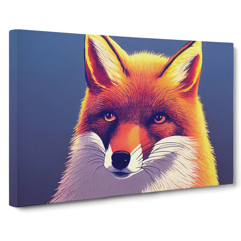 A Glowing Fox - Wrapped Canvas, 50cm H x 76cm W x 3cm D