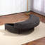 Grand repose-pieds rembourré avec rangement demi-lune-108685029