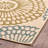 Beige Rectangle Polypropylene 5'3" X 7'6" Rug