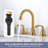 Widespread Faucet Bathroom Faucet with Drain Assembly-115993788