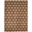 Tapis brun foncé en laine noué à la main de conception unique 18 pi 8 po 11 po x 11 pi 11 po New Age