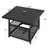 Mitchellville Outdoor Metal Side Table with 1.57" Umbrella Hole