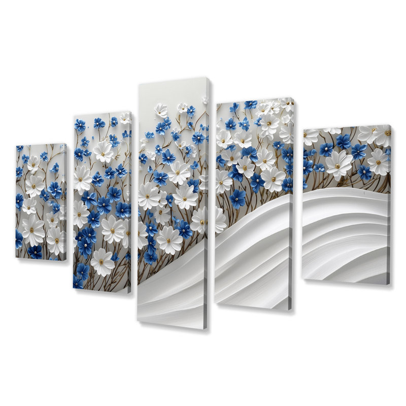 Ensemble de décorations murales fleurs de campagne II