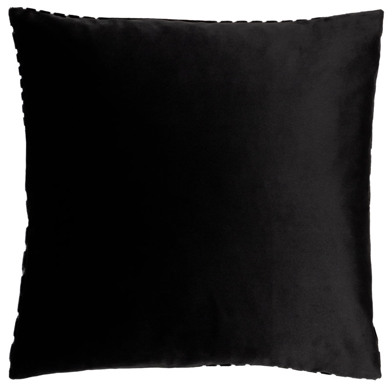 Evoke Square Cushion, Black, Feather