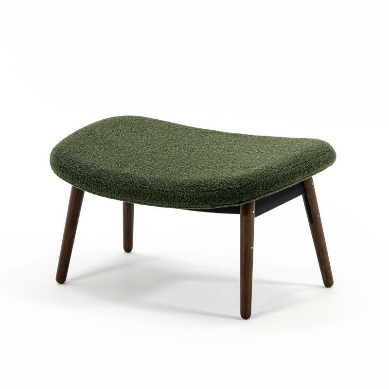 Ella Ottoman, Moss Rayon/Viscose, Walnut
