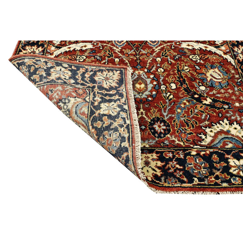 Hand Knotted Wool Oriental Area Rug, Rectangle 3' x 5'
