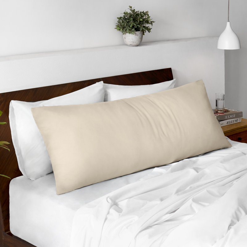 Body Pillowcase - Microfiber - Zipper Closure, Sand