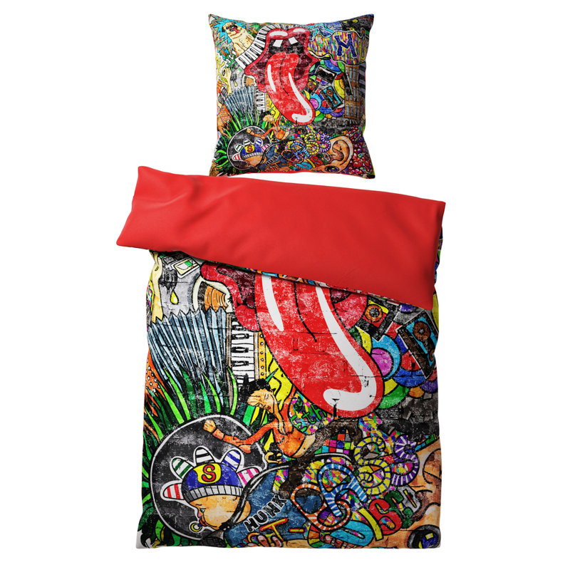 Cotton No Pattern Duvet Cover Set with Pillowcases Included