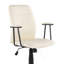 Chaise de bureau en similicuir crème