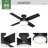 Dempsey Low Profile 44" 4 - Blade Indoor Flush Mount Small Room Ceiling Fan with Lights and Remote-90753090