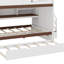 Lit superposé double au-dessus de double avec tablettes de rangement et éclairage DEL réglable-454260599